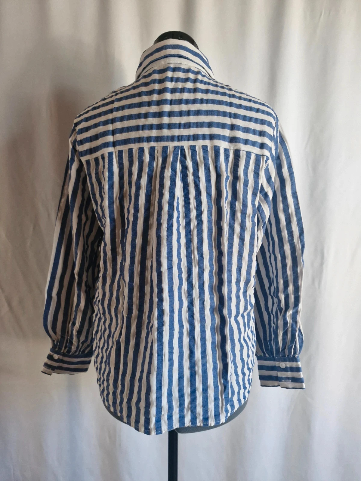 Cerise Blue - Blusa de mujer de manga larga a rayas - Talla S – photo 4